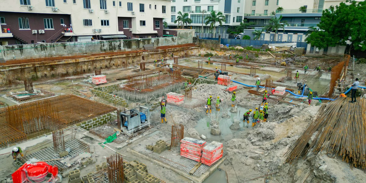 Lekki Palisade foundation construction