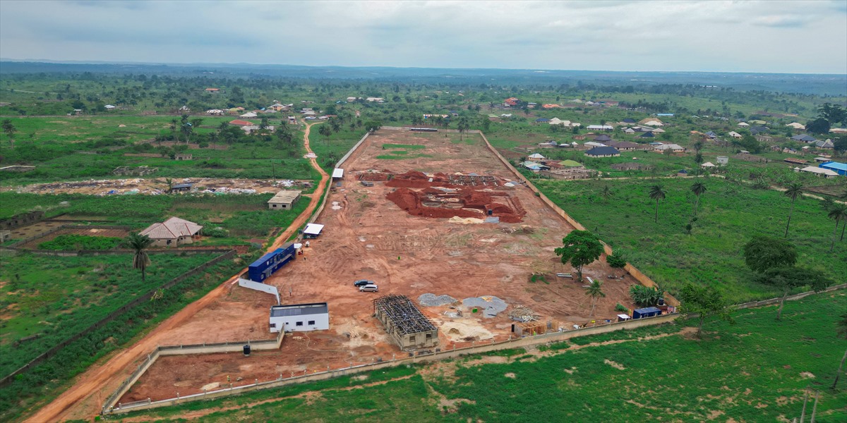 Ganic, Abeokuta aerial construction site